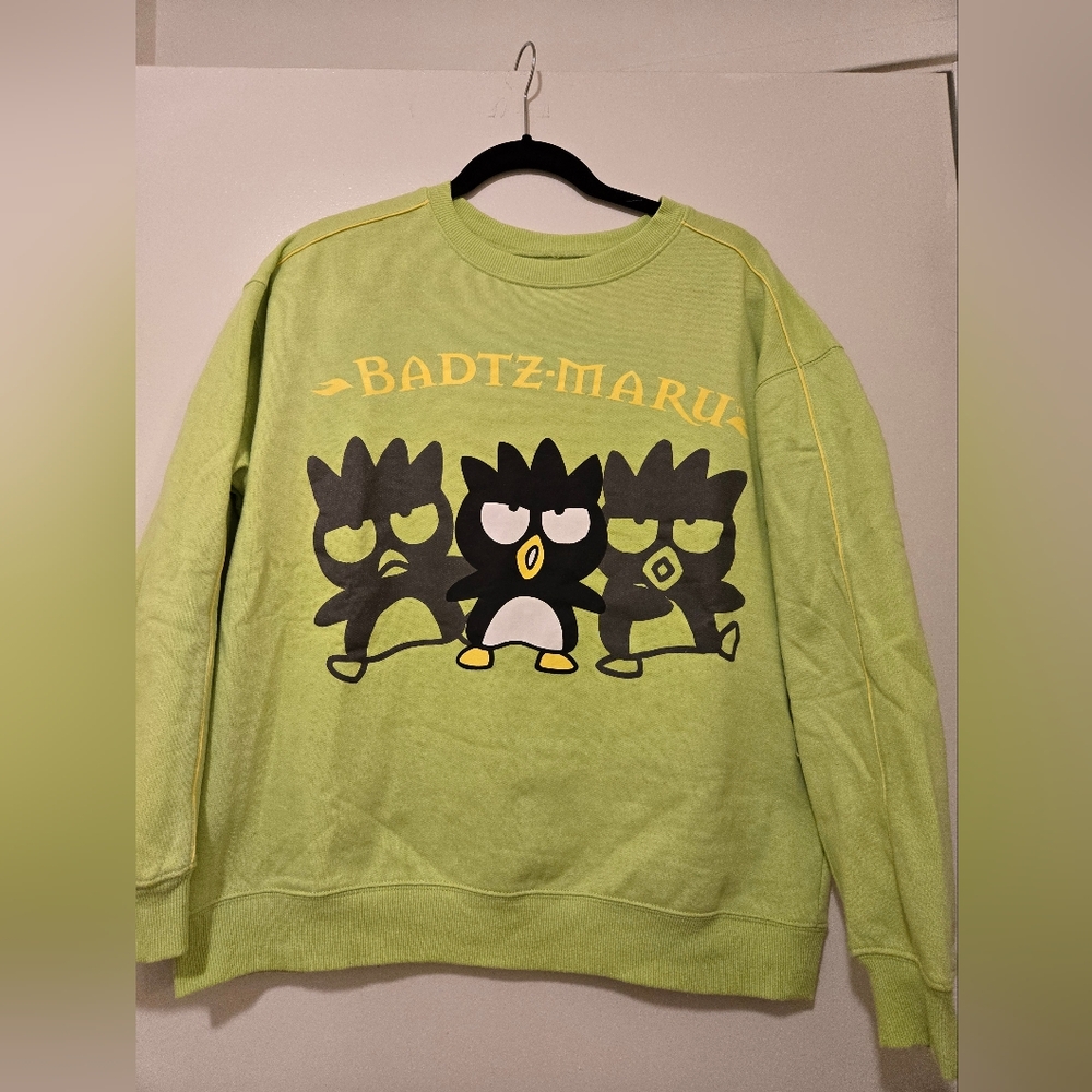 Sanrio Badtz Maru Crew Sweatshirt sz L